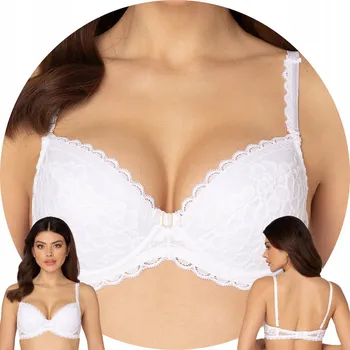 Podprsenka Bílá push-up podprsenka Róża, velikost 85D