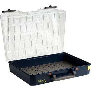 Elektroinstalační krabice Přihrádková krabice 50 přihrádek Modrá, Polypropylen 83 mm x 413 mm x 330 mm Raaco