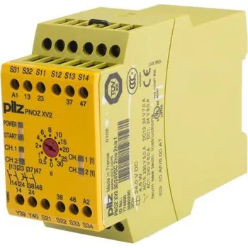 Relé eBezpečnostní relé 4 3 2 bezpečnostní kontakty, počet kanálů: 2 kanály 24 V dc, rozsah: PNOZ X