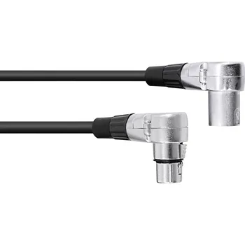 Audio kabel Omnitronic 30220632 XLR propojovací kabel [1x XLR zástrčka 3pólová - 1x XLR zásuvka 3pólová] 3.00 m černá