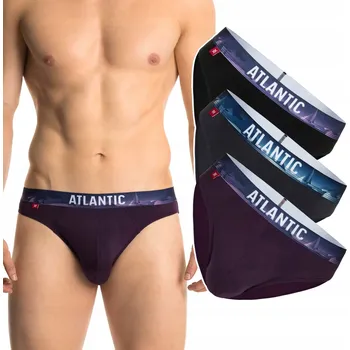 Pánské slipy 3-BALENÍ slipy ATLANTIC 3MP-139 - XL