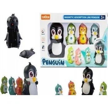 Figurka Sada PINGVINŮ, zvířátka na magnet – máma + mláďata