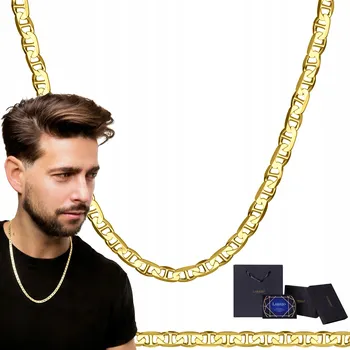 Řetízek ŘETÍZEK ŘETÍZEK GUCCI MARINA 60 CM DLOUŽNÝ ŘETÍZEK S CELOU ČEPELÍ STŘÍBRO STŘÍBRO 925