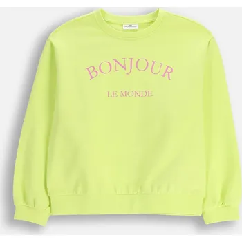 Dámská mikina Dětská Tepláková Mikina pro Dívku Limetková 152 Coccodrillo WC6