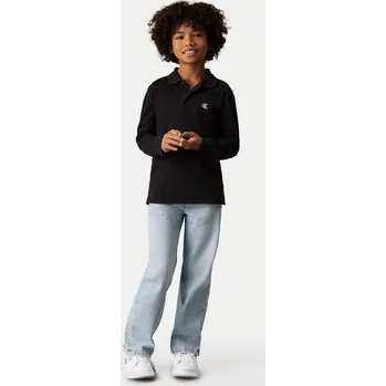 Oblečení a móda Calvin Klein Jeans Polokošile Essential IB0IB02421 D Černá Regular Fit 16Y