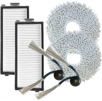 Sada příslušenství pro robotický vysavač Kartáče, HEPA filtry a mopy k vysavači ROBOROCK Saros Z70 Serie 6ks sada