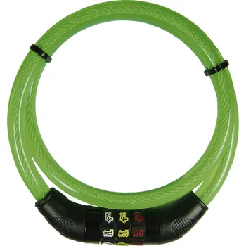 Zámek na kolo Security Plus CSL80grün lankový zámek zelená číslicový zámek se symboly