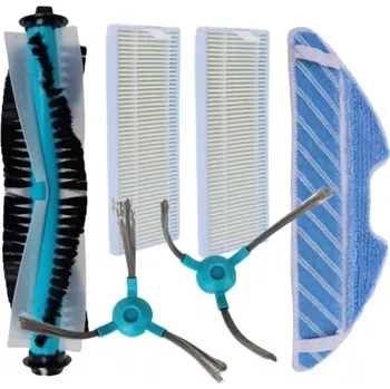 Sada příslušenství pro robotický vysavač HEPA filtry, kartáče pro SYMBO xBot 5 PRO Wifi a mop, sada 6ks