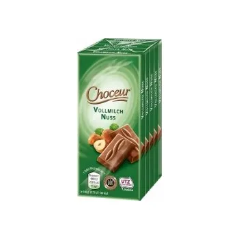 Čokoláda Choceur mini čokolády mléčné s oříšky 5 ks x 40 g