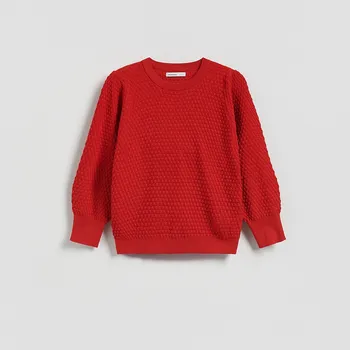 Dámský svetr Reserved - Svetr s nabíranými rukávy - červená - 302HI-33X - 302HI-33X-L