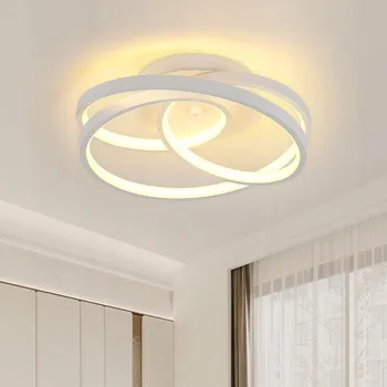 Stropní svítidlo GOECO bílé moderní 1-bodové integrované LED 30 cm