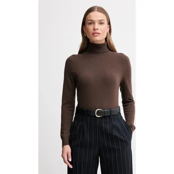 Dámský svetr Vlněný svetr United Colors of Benetton 1002D2348 hnědá 98X, vel. XS