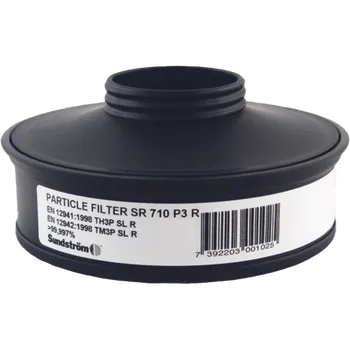 Plynová maska Sundström SR 710 Částicový Filtr P3 R Velikost: UNI