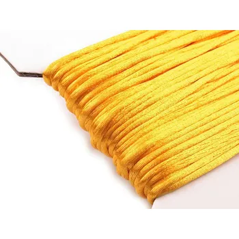 Příze Saténová šňůra Ø2 mm Varianta: 008 (16) žlutá žloutková, Balení: 25 m