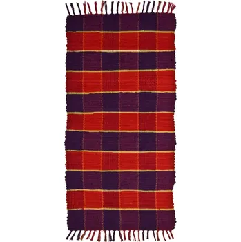 Koberec Ručně tkaný koberec Multi Rug, 120 × 60 cm, vínový, bavlna&nbsp;8595645624121