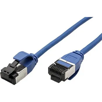 Síťový kabel ROLINE U/FTP patchkabel kat. 8, tenký, LSOH, 3m, modrý - 21.15.3256