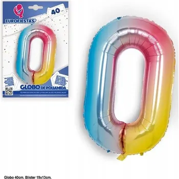 Balónek Ouda Party - Hliníkové číselné balónky 40 cm v gradientních barvách