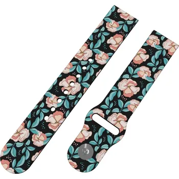 Chytré hodinky Strapido ČERVENÉ KVĚTINY řemínek 20 mm