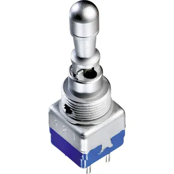 vypínač APEM 12146A 12146A páčkový spínač 250 V/AC 2 A 2x zap/zap IP54 s aretací 1 ks