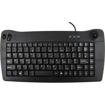 Klávesnice Mini klávesnice, Kabelová, Černá, USB Trackball QWERTY (Velká Británie) normální klávesy 89 x 35mm x 338mm RS PRO
