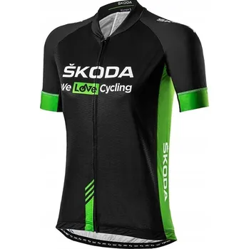 cyklistický dres Cyklistický dres Škoda S černý