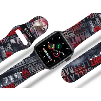 Ostatní příslušenství k chytrým hodinkám Apple watch řemínek Harry Potter - Stoupenci zla 2 Rozměr: 42/44/45/46/49mm
