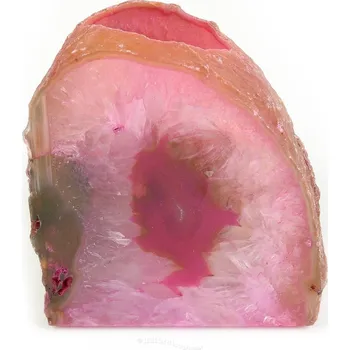 Svícen Achát růžový svícen 689g z Brazílie