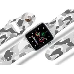 Apple watch řemínek Maskáč šedý,Bílá,42/44/45/46/49mm