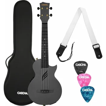 Cascha HH 2258E Black Koncertní ukulele (Jako nové)
