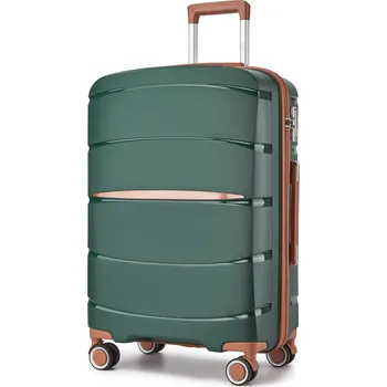 Kono 2591 Kufr spinner 66.5cm Zelená Polypropylen