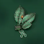 Éternelle Luxusní brož Swarovski Elements Araccia B8101-TB1239 Zelená