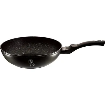 Pánev BERLINGERHAUS Pánev WOK s mramorovým povrchem 28 cm Black Silver Collection