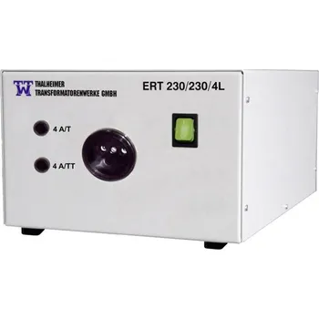 Transformátor Thalheimer ERT 230//230/4L laboratorní oddělovací transformátor s pevným napětím 1000 VA Počet výstupů: 1 x 230 V/AC