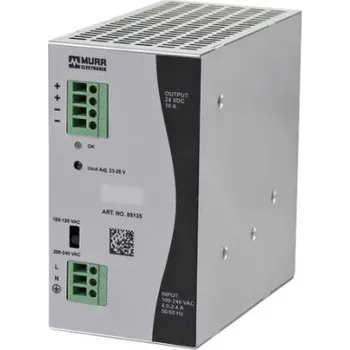 spínaný zdroj Murrelektronik Limited Spínaný Napájecí zdroj na lištu DIN, počet výstupů: 1, výstup: 24V dc, 10A, vstupní: 173