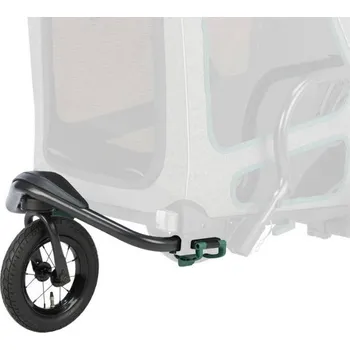 Kočárek pro psa Sada pro přestavbu na jogger k vozíku za kolo TRIXIE šedá/šalvějová (M)