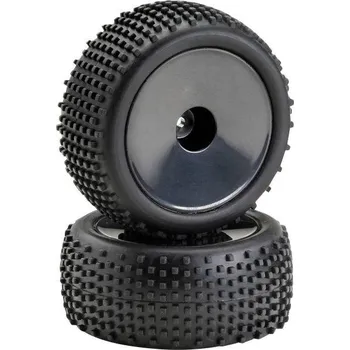 RC vybavení Absima 1:10 Buggy kompletní kola Pin line Disk černá 1 pár