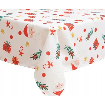 ubrus PLAMOODPORNÝ UBRUS POLYESTER 240 X 140 CM S VÁNOČNÍM MOTIVEM