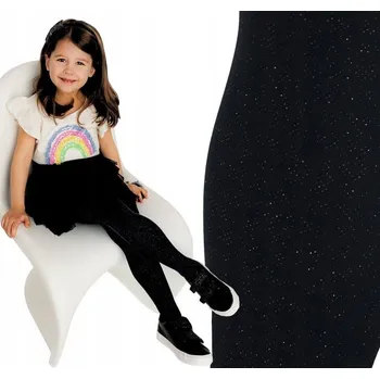 Dětské punčocháče YOCLUB černé z mikrovlákna velikost 140