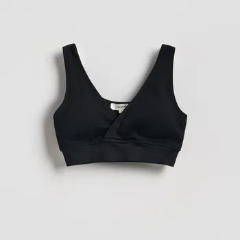 Reserved - Bezešvý top - černý - 493IY-99X - 493IY-99X-L