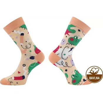 Dámské punčochy Dívčí ponožky Kaito D - 25-29 / meruňková