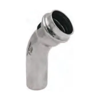 Fitinka Nerez lisovací koleno 45° 1040 - 88,9 mm - pro topení i pitnou vodu F/M