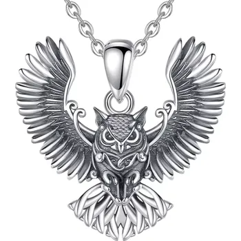 Náhrdelník For Silver Vintage náhrdelník Sova - Stříbro 925