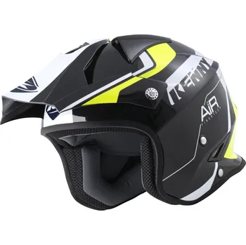 Helma na motorku KENNY přilba TRIAL AIR 22 black/neon yellow