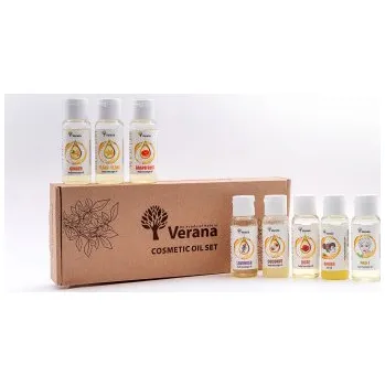 Masážní přípravek VERANA Set masážních olejů 8 x 30 ml