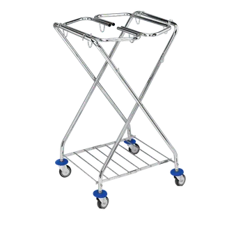 Úklidový vozík Držák pytlů 2x120 l pro X Materiál: Zinek