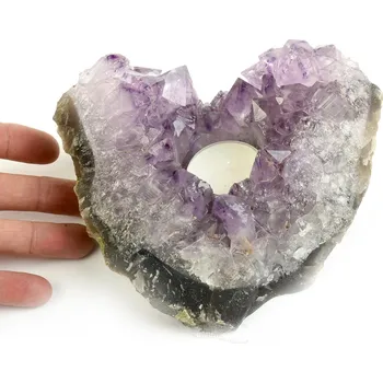 Svícen Svícen dekorační z ametystu (Brazílie) 1132g