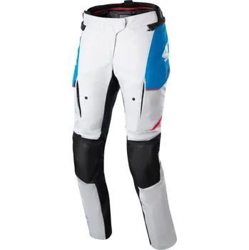 Moto kalhoty Kalhoty STELLA ANDES DRYSTAR HONDA kolekce, ALPINESTARS (světle šedá/černá/modrá/červená) 2025 XL