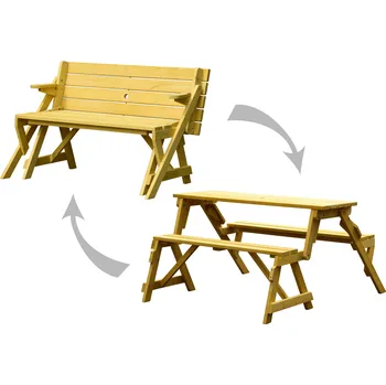 Zahradní sestava Dobar Piknikový stůl a lavice 2v1