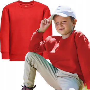 Chlapecká mikina Dětská bavlna dětská mikina TH Clothes červená, velikost 140