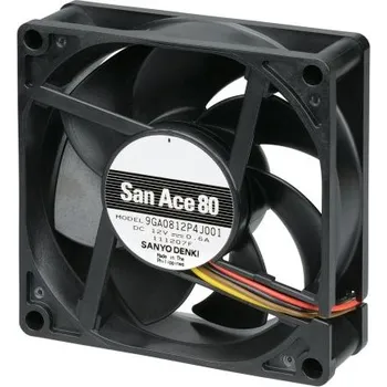 Počítačové chlazení Axiální ventilátor, řada: 9GA DC, 80 x 80 x 25mm, průtok vzduchu: 87.5m³/h 2.64W 12 V DC